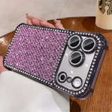 Colorful sequin full-screen diamond phone case For iPhone