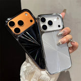 Luxury Plating CD Pattern Shockproof Case For iPhone
