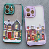 Rural Building Snow Scenery Phone Case For iPhone