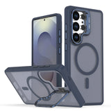 Magnetic Metal Lens Protection Stand Case For Samsung