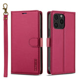 2 in 1 Removable Magnetic Wallet Flip Leather Case For iPhone