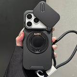 Drop-proof case with sliding camera cover For iPhone
