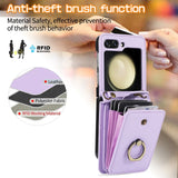 Crossbody Leather Cards Solt Wallet Bag Case For Samsung Galaxy Z Flip