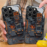 Creative Circuit Board Pattern Glass Material Case For iPhone