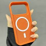 Honeycomb Heat Dissipation Wireless Charge Case for iPhone