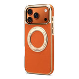 Magnetic Genuine Cowhide Leather Case for iphone