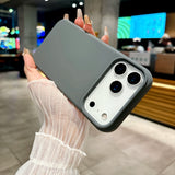 Bright Fluorescent Liquid Silicone Soft Case For iPhone