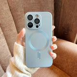 Magnetic Luxury Matte Soft Case For iPhone