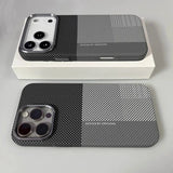 Grid Pattern Magnetic Phone Case For iPhone