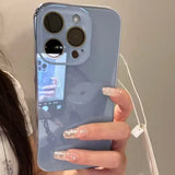 Luxury ice-Tempered Glass Plating Candy Armor Shockproof Case for iPhone