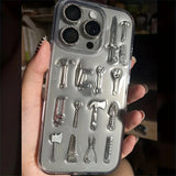 Creative handmade fork and knife case for iPhone