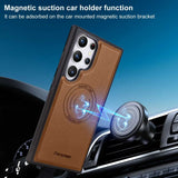 Anti-theft Magnetic Wallet Leather Case for Samsung Galaxy