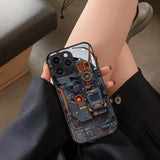 Creative Circuit Board Pattern Glass Material Case For iPhone