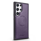 Anti-theft Magnetic Wallet Leather Case for Samsung Galaxy
