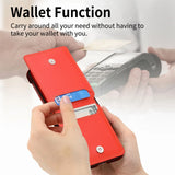 Magnetic Ring Holder Leather Wallet Cards Solt Case for Samsung Galaxy Z Flip