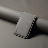 Luxury Leather Magnetic Wallet Slot Card Holder Phone Stand