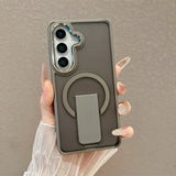 Luxury Matte Folding Magnetic Stand Phone Case For Samsung S26