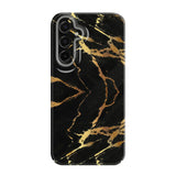 Gold marble-pattern hard case for Samsung