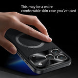 Magnetic Luxury Business Leather Case  For iphone