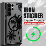 Coconut Palm Pattern Magnetic Case For Samsung Galaxy