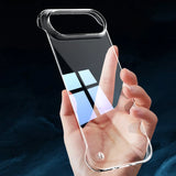 Ultra Thin Transparent Half-Pack PC Hard Case For iPhone