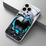 Cool Black Grey For Apple Pattern Glass Electroplated Case For iPhone