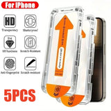 5Pcs Ultra HD 8K Dust Free Screen Protector For iPhone