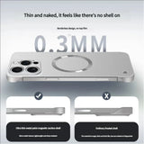 Thin Matte  Frameless Magnetic Wireless Charging Case for iPhone