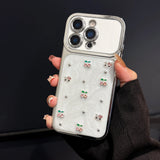 Luxurious Electroplated Sparkling Diamond Cherry Phone Case For iPhone