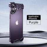 Aluminum Alloy Frameless Shockproof Irregular Metal Bumper Case For iPhone