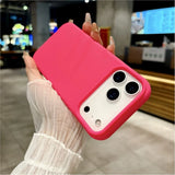 Bright Fluorescent Liquid Silicone Soft Case For iPhone