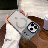 Full Camera Anti-knock Anti-fingerprint Shell Magnetic Case For iPhone