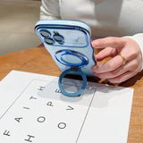 Plating Love Heart Magnetic  Phone Case For iPhone