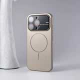 Luxury Slim Matte Large Window Case for iPhone