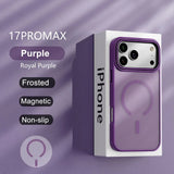 Luxury Matte Transparent Magnetic Case For iPhone