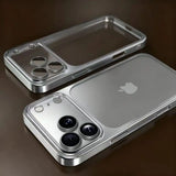 Luxury Plating Color PC Transparent Case For iPhone