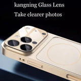 Magnetic Shockproof  Glass Case for iPhone