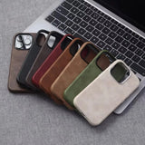 Retro Crazy Horse Leather Magnetic Case For iPhone