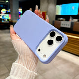 Bright Fluorescent Liquid Silicone Soft Case For iPhone