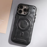 Camouflage Magnetic Lens invisible bracket Case for iPhone