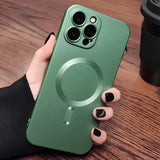Magnetic Luxury Matte Soft Case For iPhone