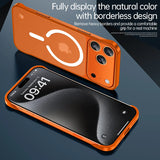 Ultra Thin Frameless Magnetic Soft Case For iPhone With Ring Strap
