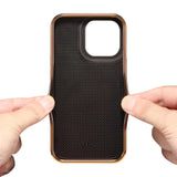 Magnetic Plating Shockproof Leather Card Holder Case For iPhone