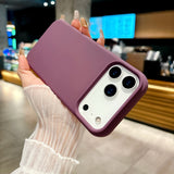 Bright Fluorescent Liquid Silicone Soft Case For iPhone