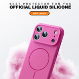 Magnetic Wrist Strap Liquid Silicone Phone Case For iPhone