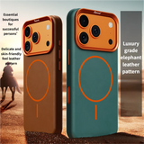 High-End Elephant Leather Texture Magnetic Case for IPhone