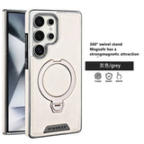 360° Rotating Bracket Leather Phone Case for Samsung Galaxy