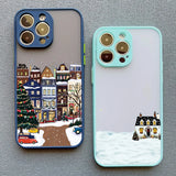 Rural Building Snow Scenery Phone Case For iPhone