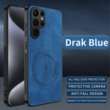 Leather Texture Magnetic Case For Samsung Galaxy S26