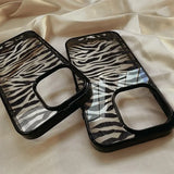 Creative Cartoon Zebra Pattern Personalized Cute Trendy Case For iPhone